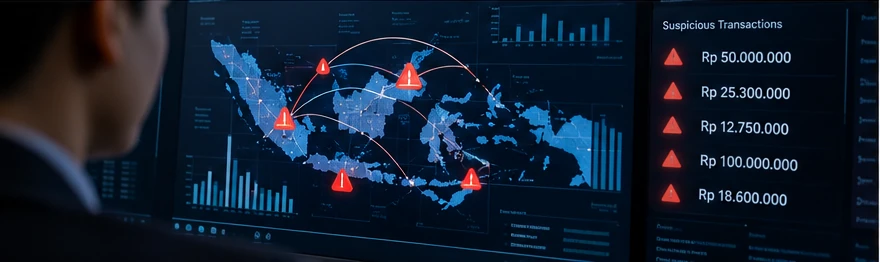 Monitoring of potentially suspicious banking transactions