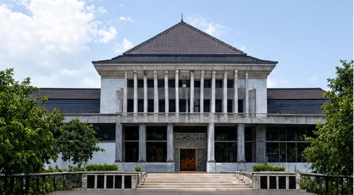 Indonesian institutional building representing national regulatory oversight