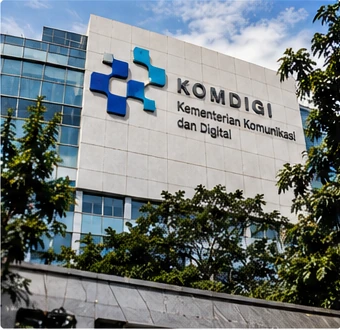 Indonesian digital affairs ministry office building