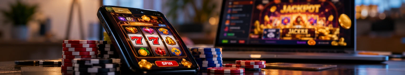Online casino interface and gaming chips in an Indonesian setting