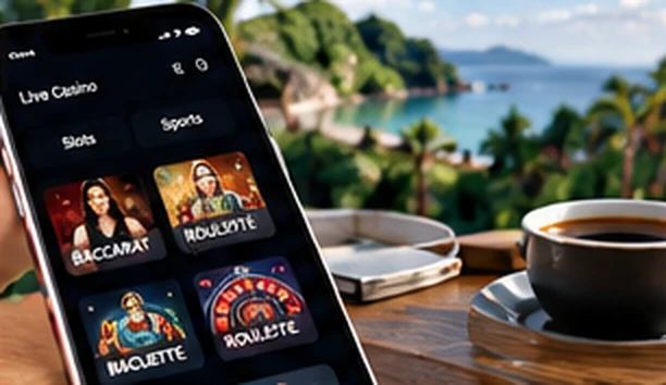 Online casino games presented on a mobile interface